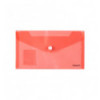 Папка-конверт на кнопке Axent 1414-20-A, DL, прозрачная, ассортимент цветов