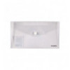 Папка-конверт на кнопке Axent 1414-20-A, DL, прозрачная, ассортимент цветов