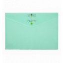 Папка-конверт на кнопці FAVOURITE, PASTEL, А4, м'ятна