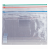 Папка - конверт на молнии zip-lock, А4, глянцевый прозрачный пластик, цветная, ассорти ( BM.3946-99 