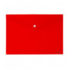 Папка на кнопке Axent 1412-24-A, А4, непрозрачная, красная