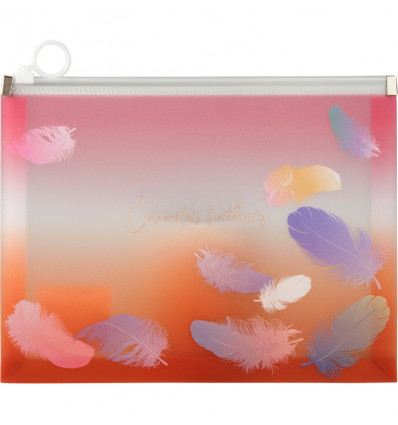 Папка на блискавці zip-lock Axent Colourful Feather 1462-94-A, А5+