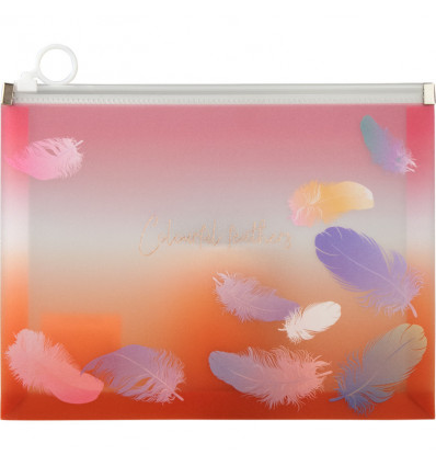 Папка на молнии zip-lock Axent Colourful Feather 1462-94-A, А5+