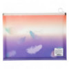 Папка на блискавці zip-lock Axent Colourful Feather 1452-92-A, А4+