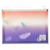 Папка на молнии zip-lock Axent Colourful Feather 1452-92-A, А4+