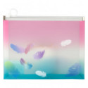 Папка на молнии zip-lock Axent Colourful Feather 1462-91-A, А5+