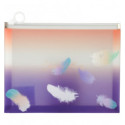 Папка на молнии zip-lock Axent Colourful Feather 1462-92-A, А5+