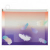 Папка на молнии zip-lock Axent Colourful Feather 1462-92-A, А5+