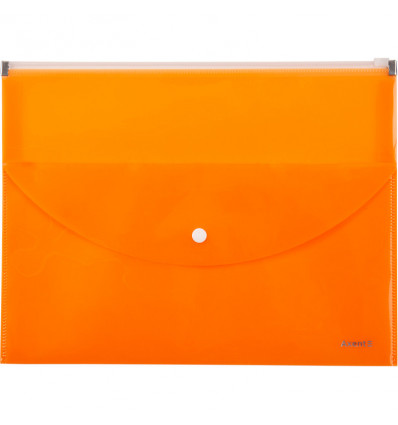 Папка-конверт Axent 1430-12-A zip-lock, 2 отделения, A4, оранжевая