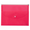 Папка-конверт Axent 1430-10-A zip-lock, 2 відділення, A4, рожева