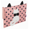 Папка А4 PUSSY CAT, 33x24x1,5 см, рожева (декор: кіт з рухливим хвостом)