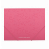 Папка на резинках, BAROCCO, А5, матовый непрозр. пластик, розовая