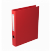 Папка-регистратор двухсторонняя, 2 D-обр.кольца, А4, ширина торца 40 мм, красная