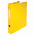 Папка-реєстратор двостороння, 2 D-обр.кільця, А4, ширина торця 40 мм, жовта