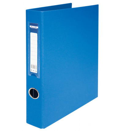 Папка-реєстратор двухстороння, 4 D-обр.кільця, А4, ширина торця 40 мм, синя