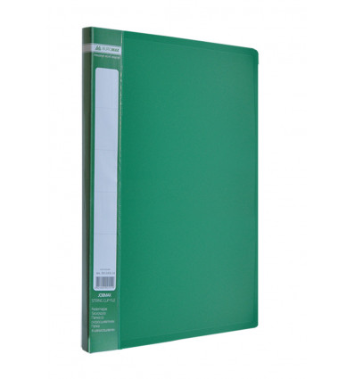 Папка пластикова з боковим притиском, JOBMAX, A4 , зелена