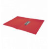 Папка пластиковая боковым прижимом, JOBMAX, A4, красная