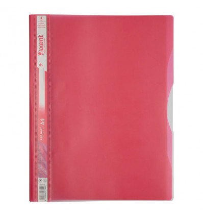 Швидкозшивач Axent 1312-10-A, 5 відділень, А4, рожевий