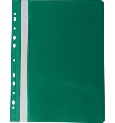 Папка-швидкозшивач з механізмом "вусики", PROFESSIONAL, А4, 150/180 мкм, з перфорацією, зелена