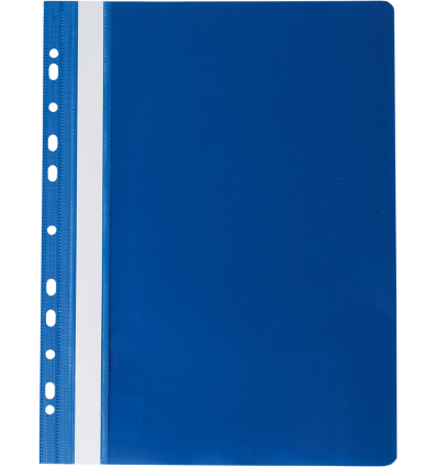 Папка-швидкозшивач з механізмом "вусики", PROFESSIONAL, А4, 150/180 мкм, з перфорацією, темно-синя