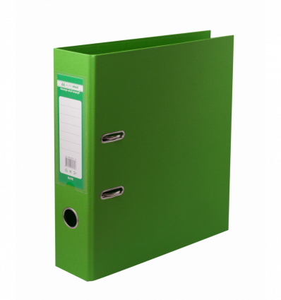Папка-реєстратор двостороння ELITE, А4, ширина торця 70 мм, світло-зелена