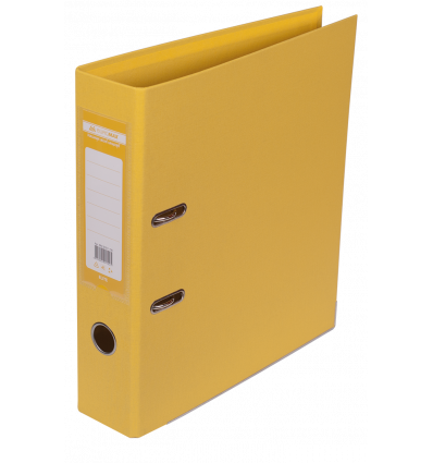 Папка-реєстратор двостороння ELITE, А4, ширина торця 70 мм, жовта