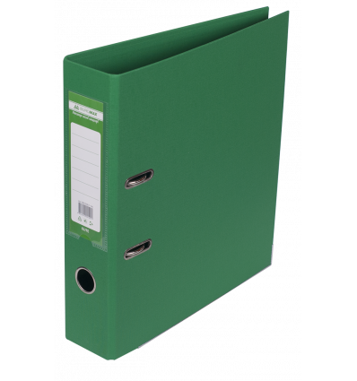 Папка-реєстратор двостороння ELITE, А4, ширина торця 70 мм, зелена