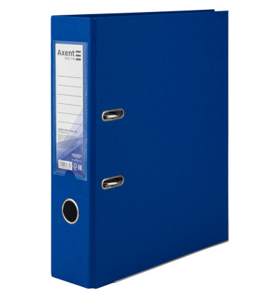 Папка-регистратор Axent Delta D1714-07C, односторонняя, A4, 75 мм, собранная, голубая