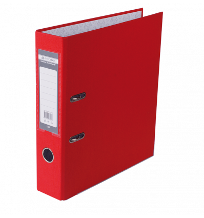 Папка-регистратор односторонняя LUX, JOBMAX, А4, ширина торца 70 мм, красная
