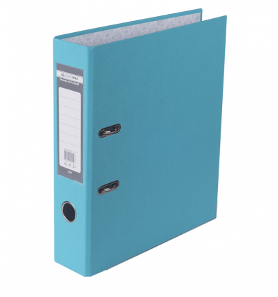 Папка-регистратор односторонняя LUX, JOBMAX, А4, ширина торца 70 мм, голубая