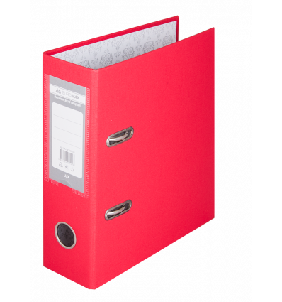 Папка-регистратор односторонняя LUX, JOBMAX, А5, ширина торца 70 мм, красная