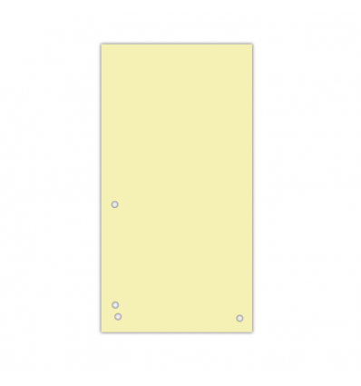 Індекс-розділювач 105х230 мм, 100шт., картон, жовтий