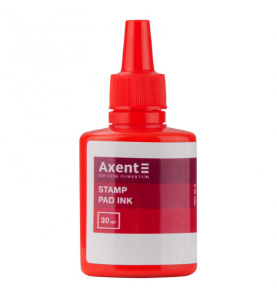 Фарба штемпельна Axent 7301-06-A, 30 мл, червона