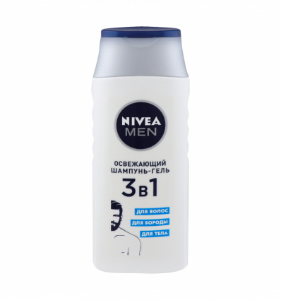 Шампунь-гель Nivea Men 3в1 освіжаючий 250мл