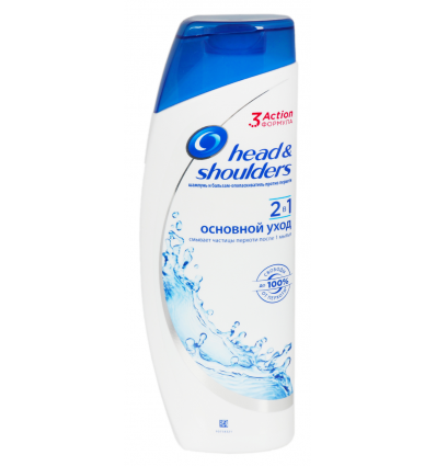 Шампунь+Бальзам Head & Shoulders 2в1 Основной Уход против перхоти 400мл