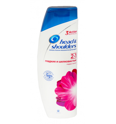 Шампунь+Бальзам Head & Shoulders 2в1 Гладкие и Шелковистые 400мл