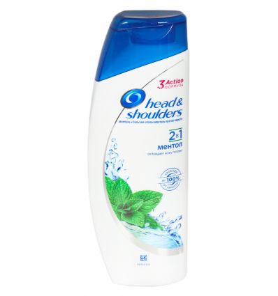 Шампунь+бальзам Head&Shoulders 2в1 Ментол 200мл