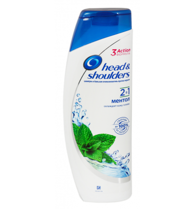 Шампунь+Бальзам Head & Shoulders 2в1 Мент 400мл