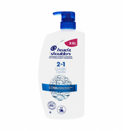 Шампунь и бальзам Head & Shoulders 2в1 Основной уход 900мл