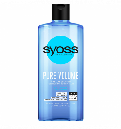 Шампунь SYOSS Pure Volume Мицеллярный 500мл