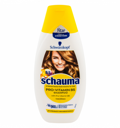 Шампунь Schauma Pro-vitamin B5 Сила & Блеск 400мл