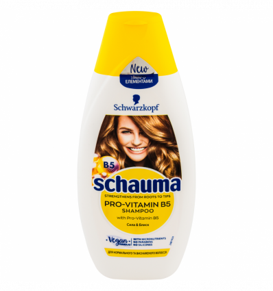 Шампунь Schauma Pro-vitamin B5 Сила & Блиск 400мл