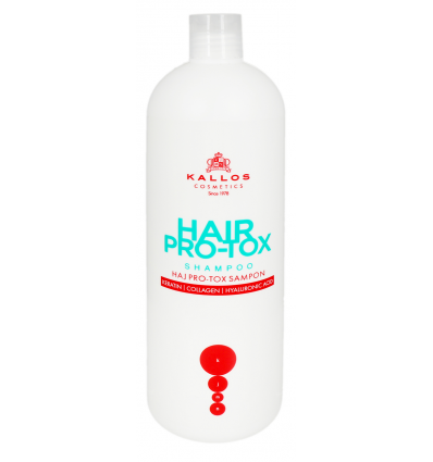 Шампунь Kallos Hair Pro-Tox с кератином, коллагеном и гиалуроновой кислотой 1л