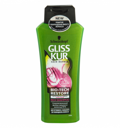 Шампунь Gliss Kur Bio-Tech Restore для чувствительных волос 400мл