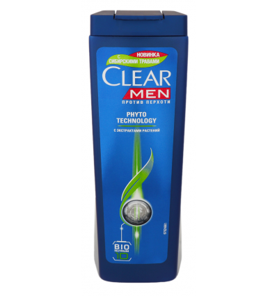 Шампунь Clear Men Phytotechnol против перхоти 400мл