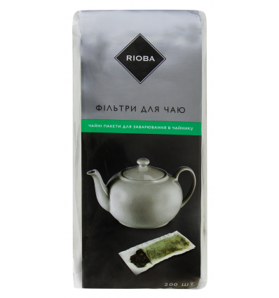 Фільтри для заварювання чаю Rioba 75x170мм 200шт/уп
