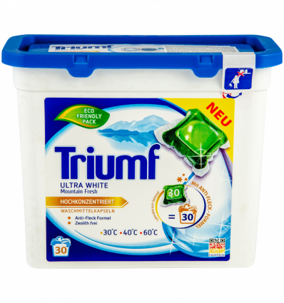 Капсули для прання Triumf для білих речей 30шт