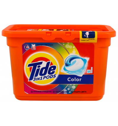 Капсули для прання Tide ALL in1 Color 15шт*24,8г