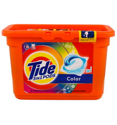 Капсулы для стирки Tide ALL in1 Color 3в1 15шт*24,8г