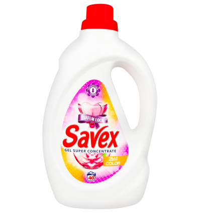 Гель для прання Savex 2in1 Color 2,2л